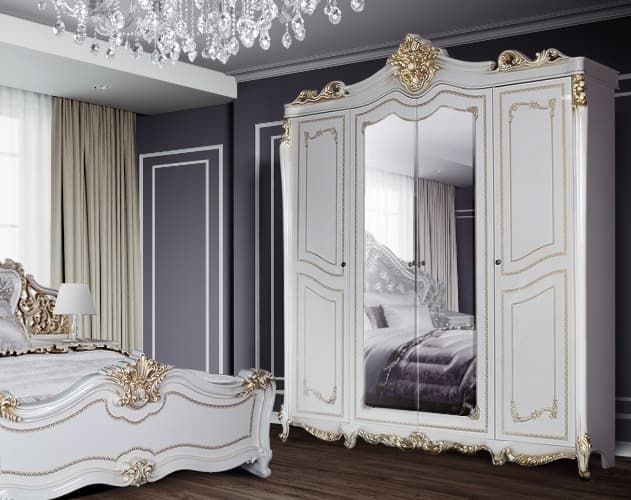 Шкаф 4- х дверный зеркальный «Джоконда»